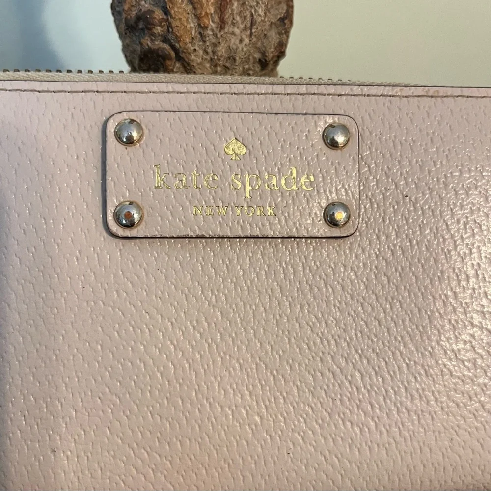 Kate Spade Continental Leather Zip Around  Wallet “Pink Hue”
